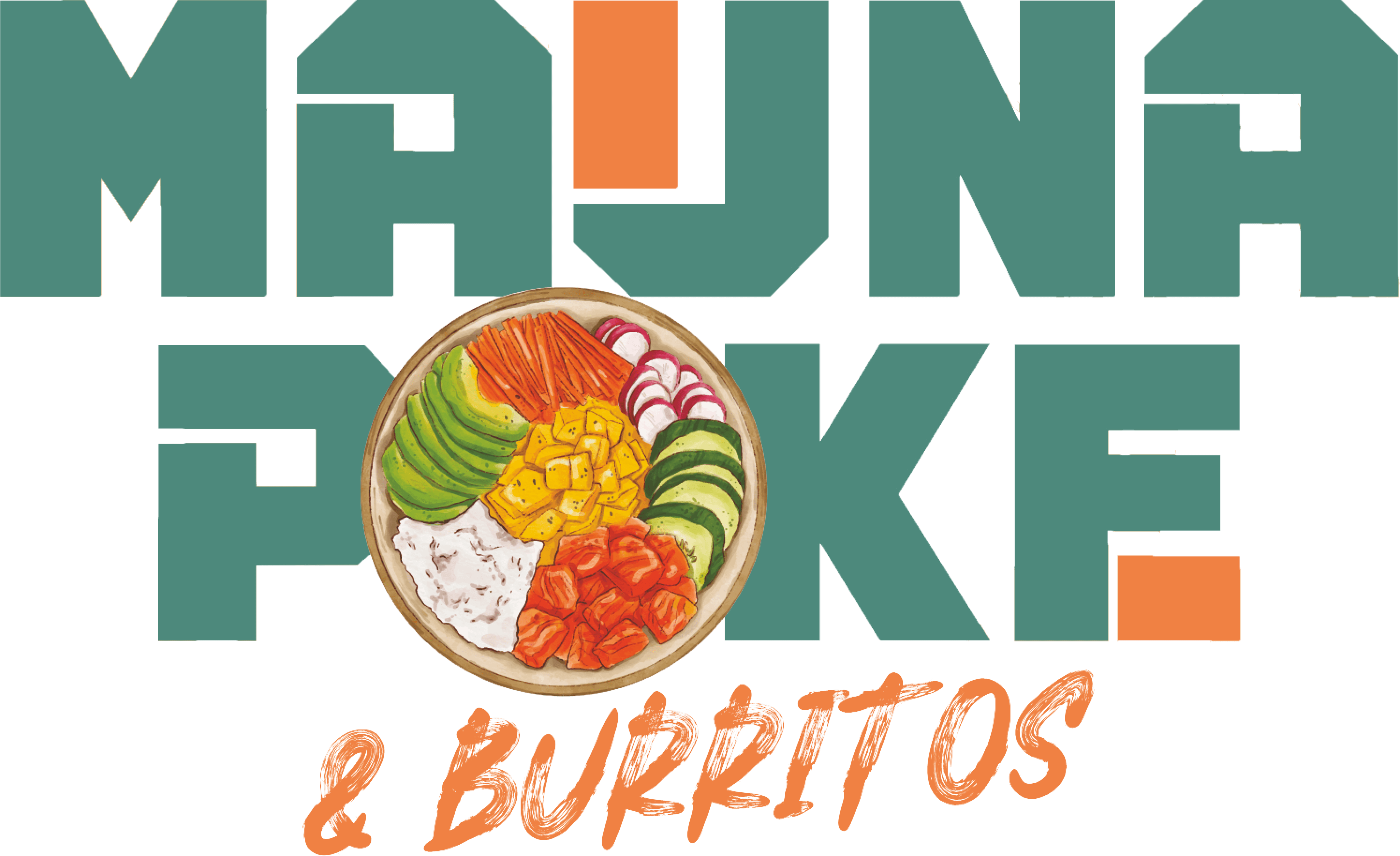 Logotipo de Mauna Poke y Burritos en Toledo